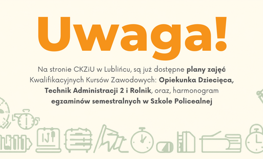 Zdjęcie do PLAN ZAJĘĆ I TERMINY ZJAZD&Oacute;W