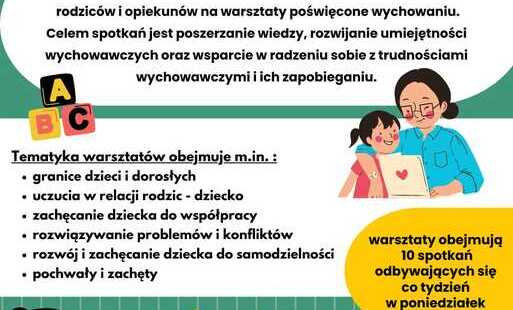 Zdjęcie do Informacja o otwartych zapisach do Szkoły dla Rodzic&oacute;w w WSN w Lublińcu